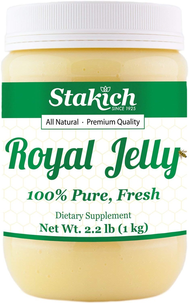 Stakich Fresh Royal Jelly - Pure, All Natural - No Additives/Flavors/Preservatives Pridané - 1 kilogram (2,2 libra)