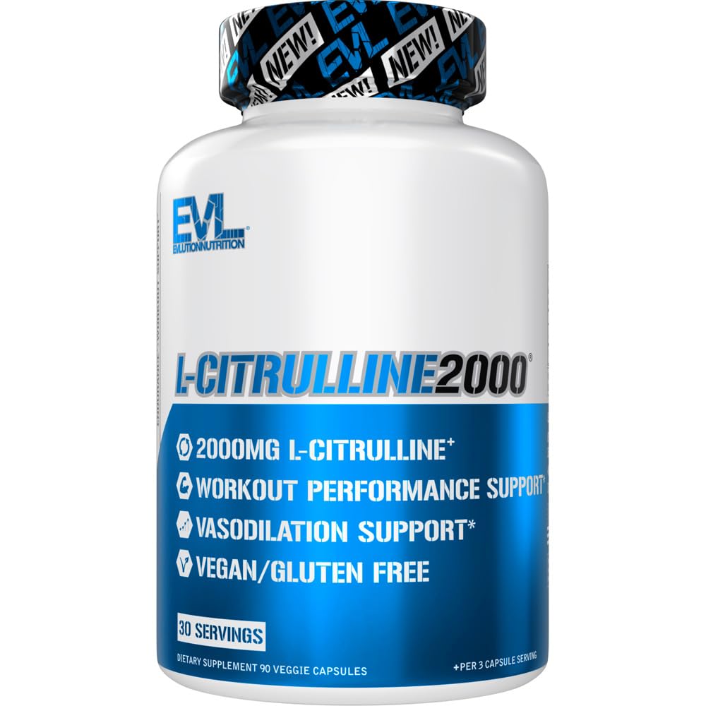 Elution L-Citrulín2000 Oxid dusnatý doplnok pre mužov Nutrition High Strength L Citruline Kapsule pre zvýšenú svalovú silu zotavenie a intenzívne čerpadlá - Rastlinné na báze oxidu dusnatého Booster