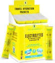 KĽÚČOVÉ NUTRIENTY Multivitamínové hydratačné balíčky s elektrolytmi - osviežujúca citrónová limonáda Post Cvičenie a zotavenie 40 balenie - bez cukru, bez kalórií - Cestovné hydratačný prášok