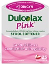 Dulcolax Ružové Stolové zmäkčovače, Dokusate sodík, 100 mg mäkké gélové tablety, 25 grófov