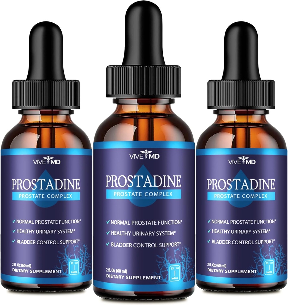 VIVE MD Prostadine kvapky pre zdravie prostaty, močový mechúr Urinačné problémy - Prostadine oficiálne kvapka Formula - Extra sila s granátovým jablkom - Prostadine Recenzie (Súbor 3)