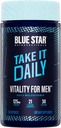 Blue Star Nutraceuticals Vitality for Men - Multivitamin & Mineral Formula for Men who Workout, w/Ashwagandha and B-Vitamins - Energy You’ll Notice - 90 Veggie Capsules