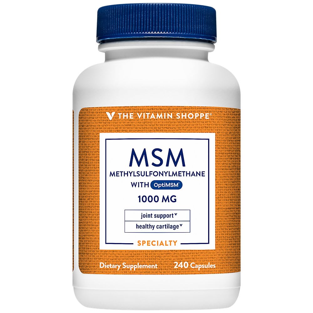 Vitamín Shoppe MSM 1 000 MG (240 kapsúl)