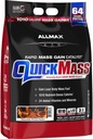 ALLMAX QUICKMASS, Cookies & Cream - 10 lb - Rýchly mass Gain Catalyst - Až 64 Grams of Protein per Serving - 3:1 Carb to Protein Ratio - Zero Trans Tuk - Až 70 Servings