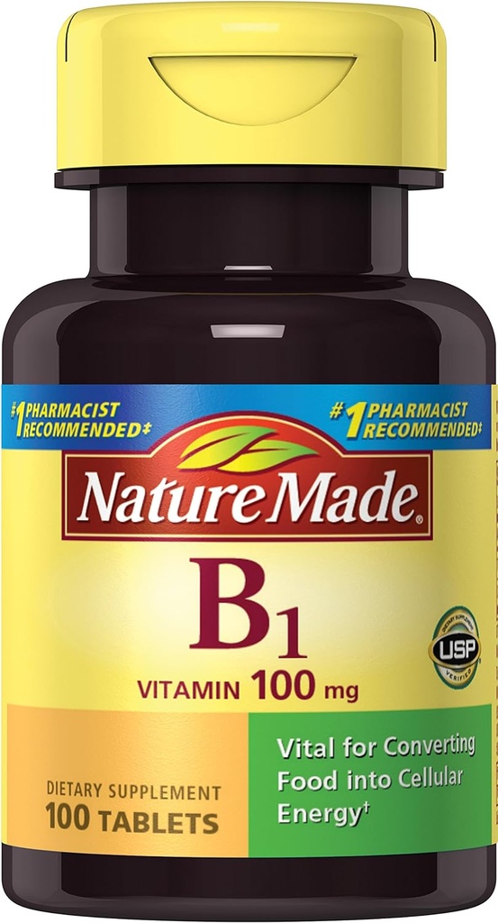 Príroda vyrobený vitamín B1, 100 počet (dávka 6)