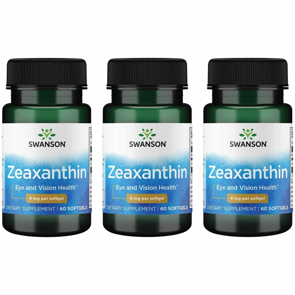 Swanson Zeaxantin 4 Milligrams 60 Sgels (3 balenia)