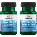 Swanson Astaxantin & Zeaxantin Eye Health Supplement for Screen- Heavy Professionals with 4 mg Astaxantin & 4 mg OmniXan Zeaxantin (60 Softgels, 2 balenie)