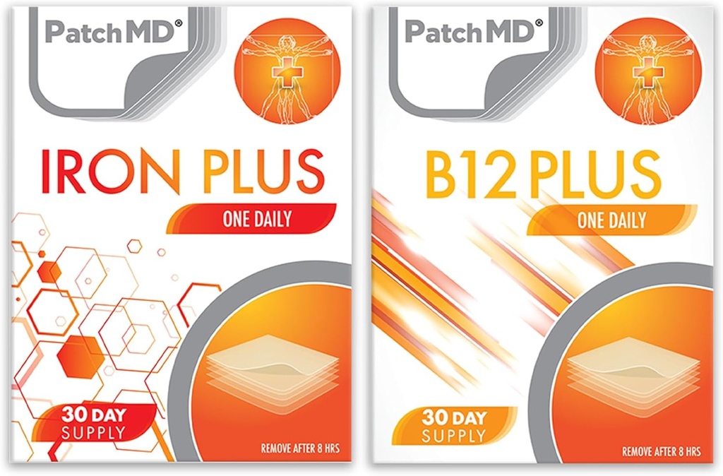 Železo Plus & B12 Plus topická náplasť - 30 dní dodávky
