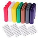 eBoot 28 nastavuje esenciálny olej Aromaterapia Nosové inhalátory Tuby Refillable Inhaler Stick, 7 farieb, s Wicks