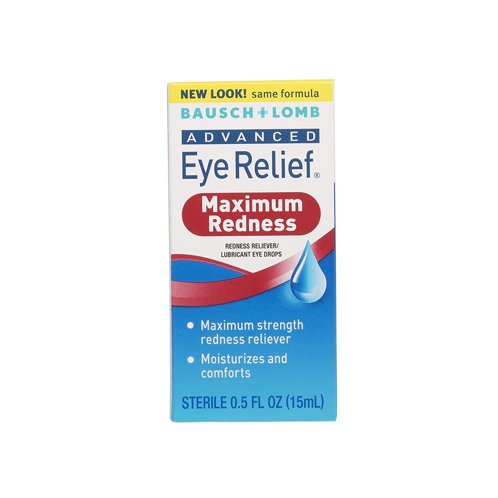 Bausch a Lomb Advanced Redness Relief Drops, 0.5 Ounce - 3 za prípad.