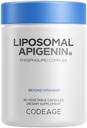Codeage Lipozomal Apigenin Supplement, 3-Month Supply, Daily Flavonoid Chamomile Extract, Lipozomal Fosfolipid Complex, non-GMO slnečnicový olej, Fosfatidylcholín Vegan Blend, Gluten-free, 90 Count