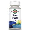 KAL Lítium Orotate ActivMelt 5 mg, Pridružené Lítium pre optimálnu absorpciu a biodostupnosť, Zdravá podpora nálady, Prírodná citrónová vápenná aróma, Instant Rozpustite tablety, 90 Služieb, 90 Micro Tablety
