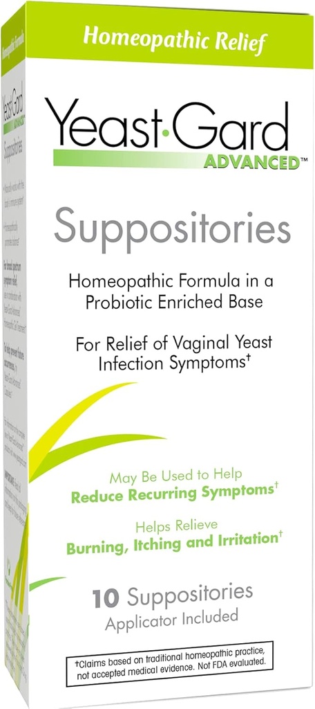 KvasinkyGard Advanced Homeopatické kvasinkové infekcie Vaginálne predpoklady - 10 počet box