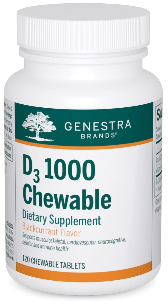 Genestra Brands D3 1000 Žuvateľný 