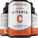 Lipozomálny vitamín C 2000 mg Tekutina pre dospelých, vysoká absorpcia VIT C, maximalizácia vitamínu C, imunitný systém a podpora antioxidantov, 60ML (1 fľaša)