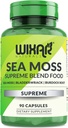 Organické Sea Moss Kapsule - Bladderwrack s Burdock Root Kapsule - Írske Seamoss Pills - Silnejší ako more Moss Gel - Dr Sebi Inspired - Raw Sea Moss Powder - Írsky Moss (90 Caps)