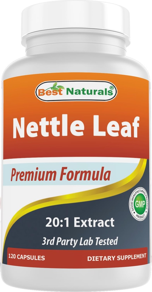 Najlepšie Naturals Nettle Leaf Extract 5000 mg Ekvivalent per Serving- 120 Kapsule