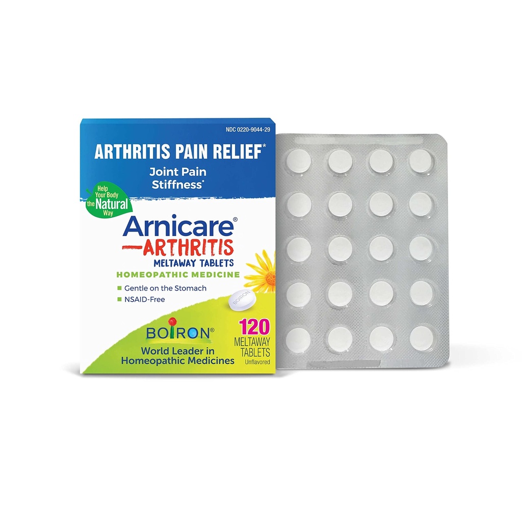 Boiron Arnicare tablety na liečbu artritídy, bolesti kĺbov a reumatickej bolesti - 120 grófov