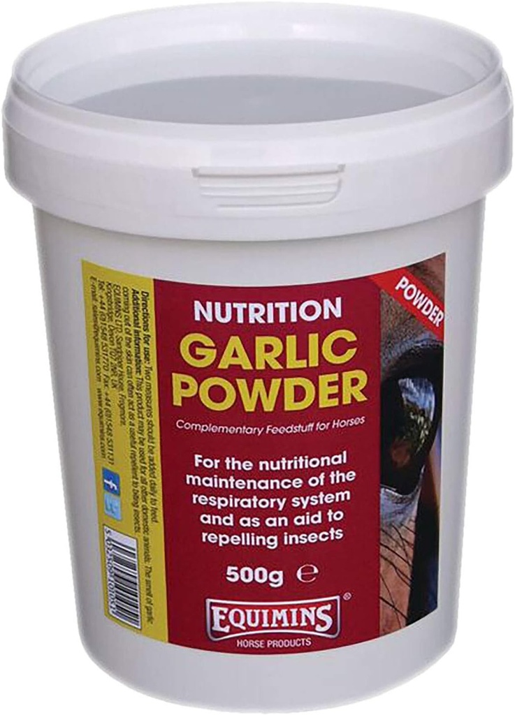 Cesnakový prášok Náplne vaku, Equimins, Horse Nutrition and Supplements, 3kg