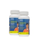 GNC Milestones Teen Multivitamín pre chlapcov 12-17, Dvojbalenie, 120 Caplets na fľašu, podporuje výrobu energie a svalovej funkcie