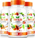 NutraRize (3 balenie) Pay Slim Kapsule, PaySlim All-Natural Supplement for Healthy Weight Loss, Premium Formula na dosiahnutie telesných a fitness cieľov, oficiálne recenzie (180 Kapsule)