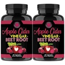 Nahnevaný Doplnky Jablkový Cider Ocogar + Repa Root prášok Kapsule, Pure ACV Cvikla 1000mg per Serving, Nitric Oxide Booster & Digstive Health pre mužov a ženy 60ct, 2 Balenie (120ct celkom)