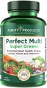 Čistota Produkty Perfektné Multi Super Zelenky Dietary Supplement Health Nutrition, 120 Počet