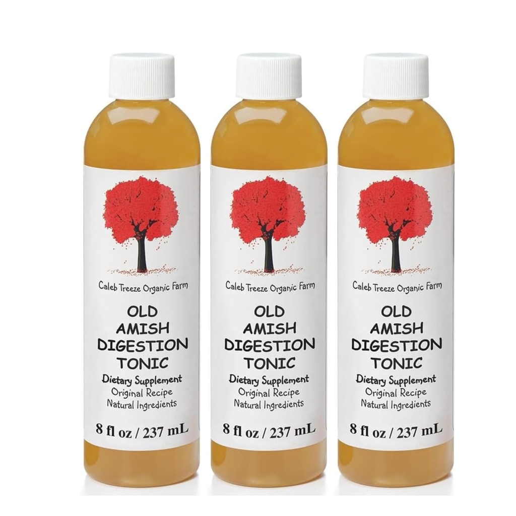 Caleb Treeze Old Amish Digestion Tonic (predovšetkým: zastaví kyslý reflux) 8 oz (pack of 3)