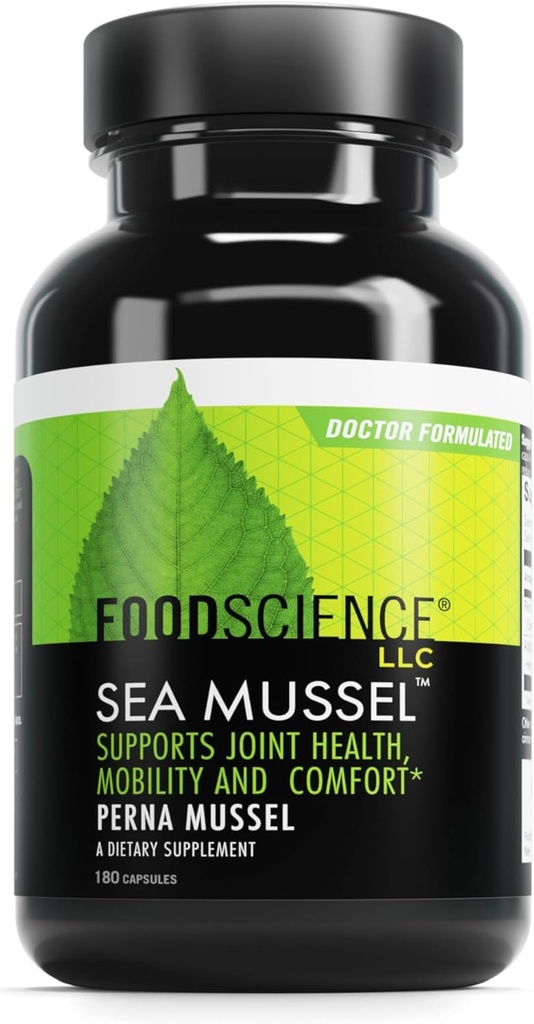 DAVINCI FoodScience of Vermont Sea Mussel, Green-Lipped Mussel Joint Supplement Kapsule, 180 Počet