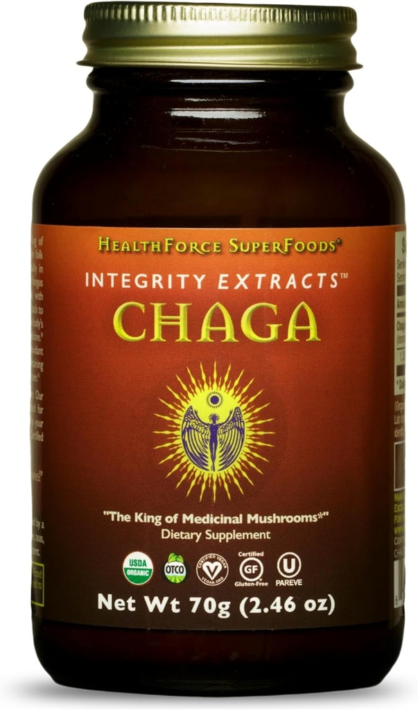 HealthForce SuperFoods Integrity Extrakty Chaga - prášok - 70 Grams