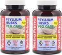 Yerba Prima Psyllium Husks Fiber Veg Caps - 180 (Stoj 2)
