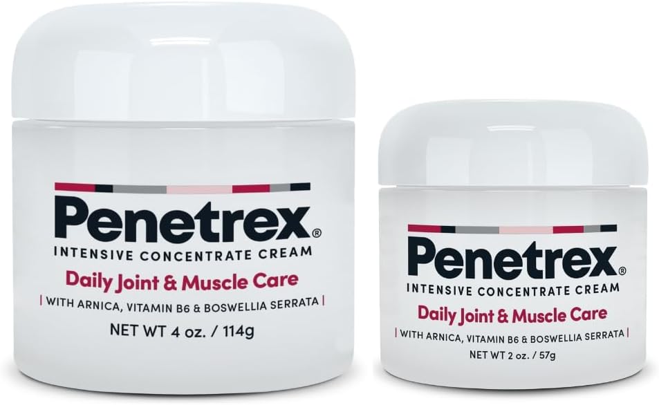 Penetrex Joint & Muscle Therapy Duo - Upokojujúca úľava pre chrbát, krk, ruky, nohy a nervy - Rub s Arnica, vitamín B6 MSM & Boswellia - 2oz, 4oz