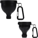 2 ks Proteín prášok Kontajner, Prenosný Proteín prášok Cestný kontajner, Proteín prášok Funnel, Fľaša s vodou pre prášok zmesi, Pred tréningu/Gym Supplement Funnel Keychain (50ml+100ml)