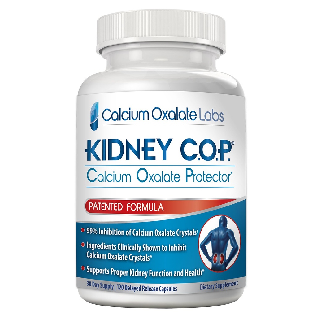 KIDNEY C.O.P. Calcium Oxalate Protector 120 Kapsule, Patentovaná podpora obličiek pre kalcium Oxalate kryštály, zastaviť opakovanie