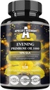 APOLLO'S HEGEMONY Večerný primrose olej 1000 mg s vitamínom E - obsahuje 100 mg kyseliny GLA - 120 Softgel kapsuly - 4 mesiace dodávky - Diet doplnok na podporu hormonálnej rovnováhy a zdravie kože