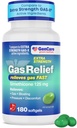 GenCare -Extra sila Relief plynu Simeticone 125 mg (180 Softgels) Maximálna sila Protiplynové pilulky pre úľavu od ohýbania, tlak & nepohodlie - V porovnaní s Generic Extra Strength Gas X