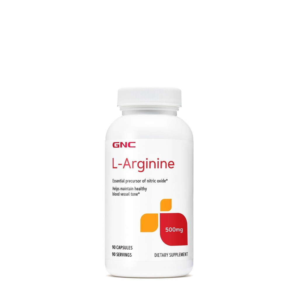 GNC L Arginine 500mg Doplnok, podporuje zdravé cievy Tone, 90 slúži