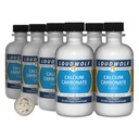 Uhličitan vápenatý / 1,5 libry / 8 fliaš / 97,55% Pure Food Grade/Fine Powder