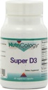 Nutricology Super D3 Dietary Supplement - Bone & Immune Support, Cholekalciferol with C & E, Vegetariánske kapsule, Gluten Free - 60 Count
