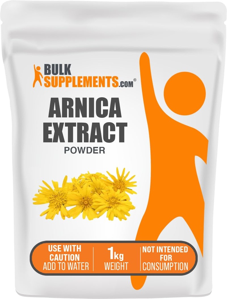 BulkSupplementments.com Výťažok Arnica Powder - Bylinné doplnky, z sušených kvetov Arnica, slúži Vary na použitie, 1 kg (2,2 lbs) (Pack of 1)