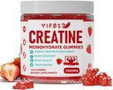 Kreatín monohydrát Gummies 5 g pre mužov a ženy, 120 bezcukrových gumií s 200 Mg horčíka glycinátu, 200 Mg L- ohňostroja na podporu svalov, energetická boost