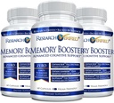 Výskum Overený pamäťový posilňovač - Nootropic Supplement - Posilnenie kognitívne a pamäťové - Leví Mane, Ginkgo Biloba, BioPerine - 3 mesiace Supply - Non-GMO - Made in The USA