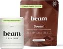 Beam Sleep Powder & Creatin Bundle, tretia strana testovaný prírodný spánok pomoc a zotavenie doplnok s mikronizovaným kreatín monohydrát, neochutený čistý kreatín prášok pre svalovú silu, energia