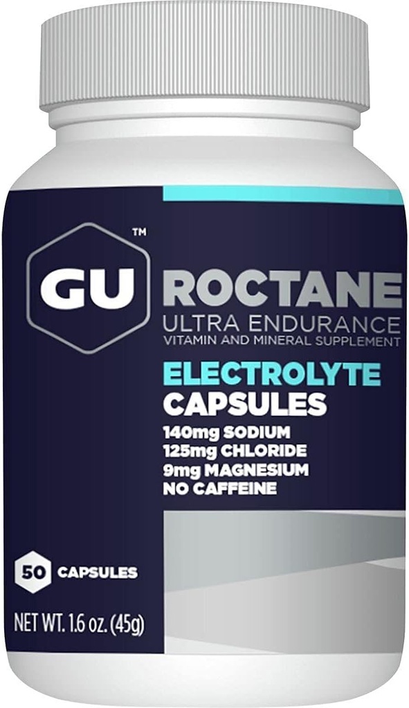 GU oktánové kapsule Electrolytu Jedna farba, 50 Caps