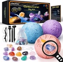 GobiDex Gemstones Dig Kit, Solar System Science Kit for Kids, Excavate 15 Real Gems, STEM Educational Space Hračky Planet Collection Kit, Archeology Geology Science Projects Darček pre chlapcov a dievčatá Vek 6+