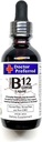 Vitamín B12 komplex Tekuté sublingválne kvapky Rýchla absorpcia B2, B3, B5, B6 a B12. 2 fl oz - 60 dní
