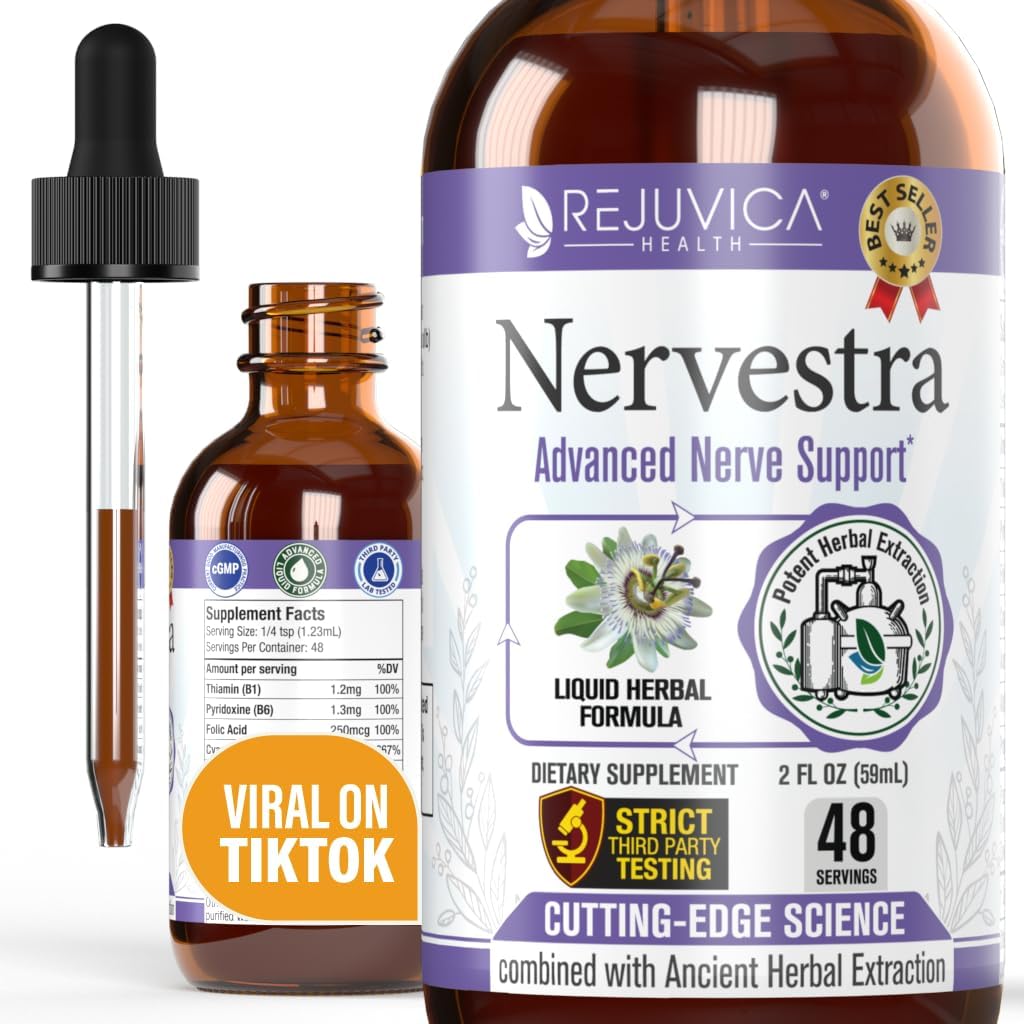 Nervestra - Nerve Health, s Alpha Lipoic Acid, Bolster Nerve Health and Support Healthy Nerve Funkcia - Alpha Lipoic Acid, Vitamín B6, White Willow Bark Turmeric Passionflower & Viac!