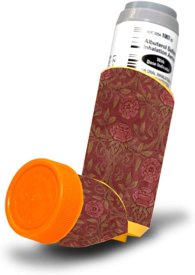 MightySkins Skin for Proventil HFA Astma Inhaler - papier kvety 