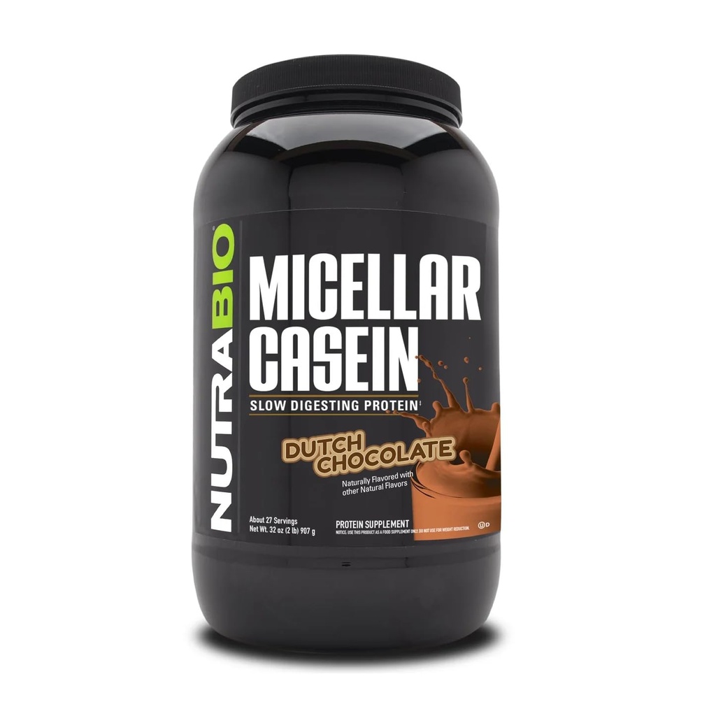 NutraBio Casein Protein Powder, Micellar Casien Powder, 25g Slow Digesting Protein, Pomáha vám udržať plnú, Jednodňové svalovej obnovy a rastu, BCAA & EAA, Gluten Free, Soy Free, 2lb čokoláda