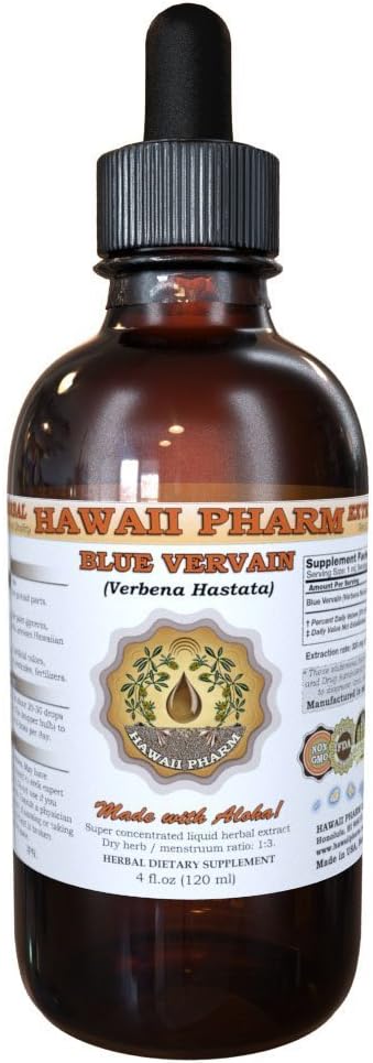 Modrý železník tekutý extrakt, organický modrý železník (Verbena Hastata) Tinture 4 oz